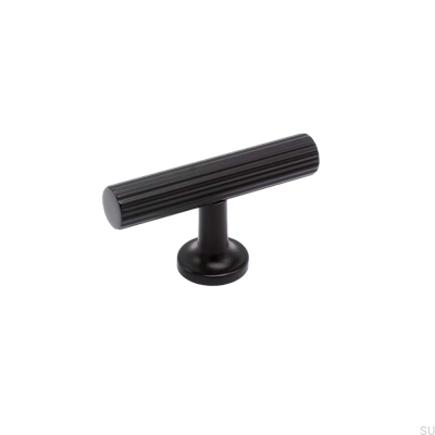 Botão para móveis T-Bar Portland Metal Black