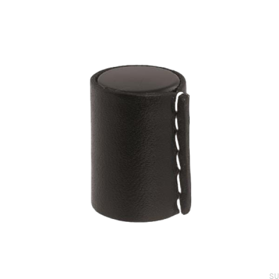 Botão para móveis Läderknopp Metal preto e preto