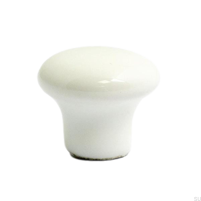 Puxador para móveis 1002 25 Porcelana branca