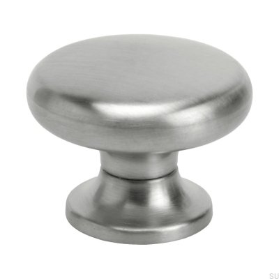 Maçaneta para móveis 8701 de metal prateado (aparência inox)
