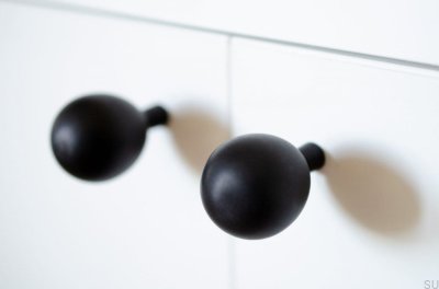 Maçaneta Drop 28 de alumínio preto