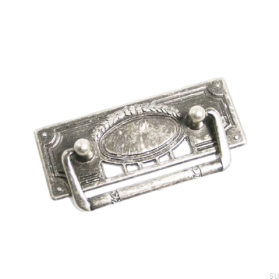 Puxador de móvel oblongo 5258 48 Preto antigo
