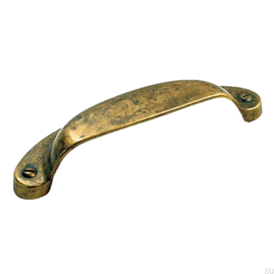 Puxador para móveis em concha 5283 96 Bronze antigo