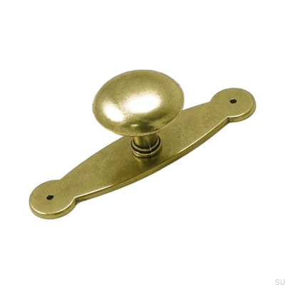 Puxador para móveis com base 5383 Antique Gold