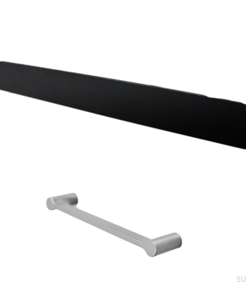 Scope 160 Metal Prata Puxador de Móveis Alongado
