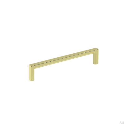 Puxador de móveis alongado Soft 128 Gold Polished