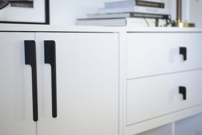 Puxador para móveis Soft Cut 300 Alumínio Preto