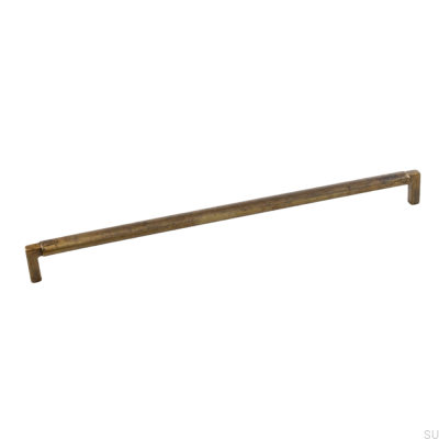 Puxador de móvel retangular Lecco 320 em bronze antigo