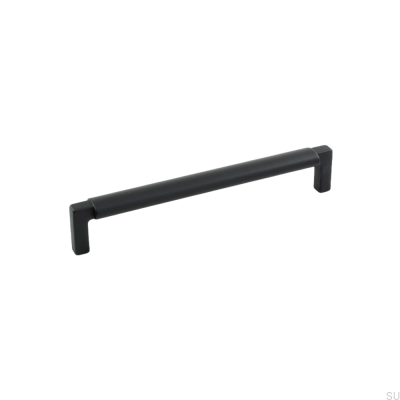 Puxador de móveis longitudinal Lecco 160 Metal preto