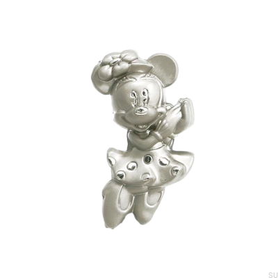 Puxador de móveis Minnie Mouse Níquel escovado