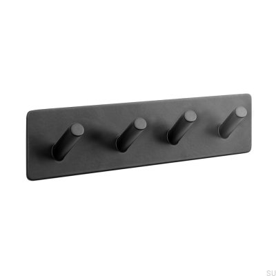 Base 200-4 suporte de parede metal preto