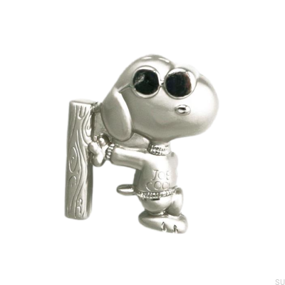 Botão para móveis Snoopy 50x42 Níquel escovado