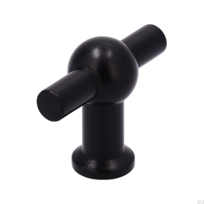 Puxador para móveis T-Bar 2011-50 Metal Preto Fosco