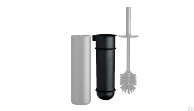 Recipiente interno para escova de vaso sanitário 7126 Preto