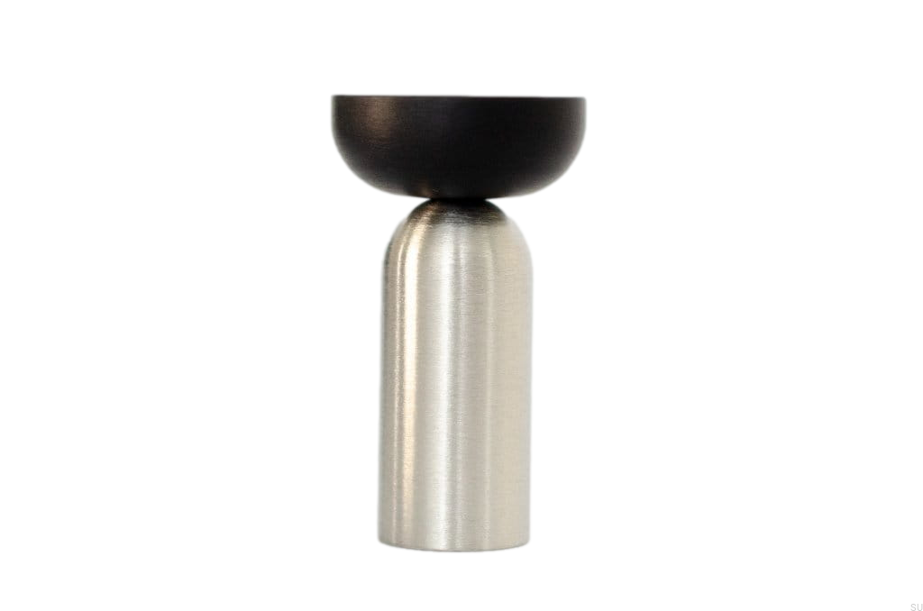 KR31RB/AS--Wieszak-ścienny-Kokeshi-3052-Stalowy-Szczotkowany-z-Czarnym-Aluminium-BB-Sweden-Skandynawskie-Uchwyty_1