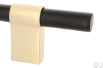 HA63MB/AS--Uchwyt-meblowy-podłużny-Line-Big-Mix-224-Aluminiowy-Czarny-ze-Szczotkowanym-Mosiądzem-BB-Sweden-Skandynawskie-Uchwyty_1