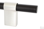 HA63RB/AS--Uchwyt-meblowy-podłużny-Line-Big-Mix-224-Aluminiowy-Czarny-ze-Szczotkowaną-Stalą-BB-Sweden-Skandynawskie-Uchwyty_1