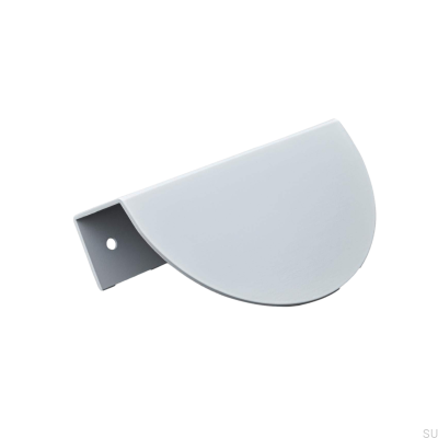 Puxador para móveis Catania 100 edge, metal, branco mate