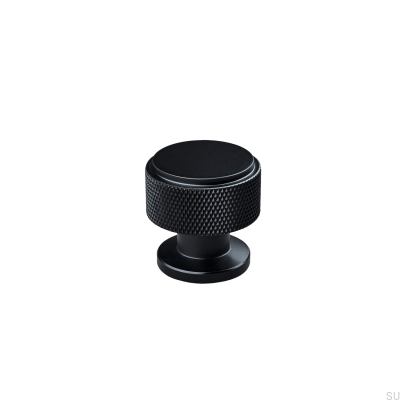 Botão para móveis de metal Lonato 30, preto fosco