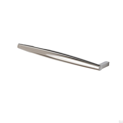 Puxador para móveis oblongo Hjo 256, cromo polido