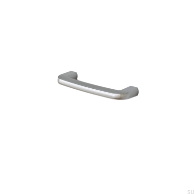 Puxador de móvel oblongo Visby 128 Brushed Silver