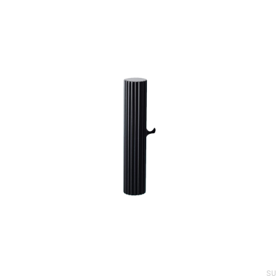 T-Bar Smögen Maçaneta para móveis preto fosco metal (2 peças)