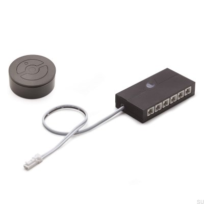 Dimmer de controle remoto Giro 24V 72W Preto