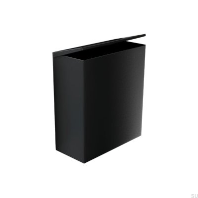 Caixote do lixo higiénico Stay de parede, aço preto mate