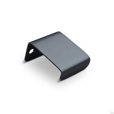 Puxador para móveis Moie com borda 30, metal, preto fosco