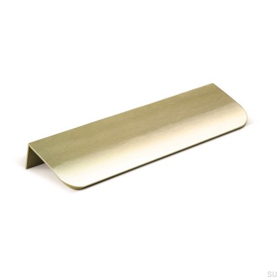 Puxador para móveis de borda Poppi 136, ouro escovado