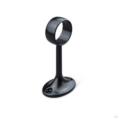 Roseta para varões de guarda-roupa 1558Ö 25 Metal Preto