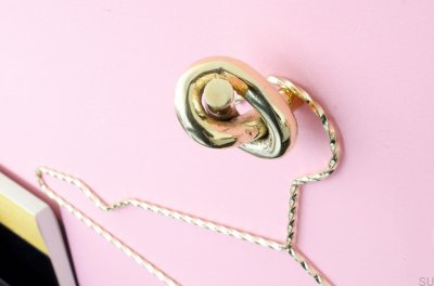Puxador para móveis Knot 50, latão polido, sem verniz