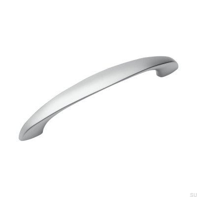 Puxador de móvel alongado 0033 128 Silver Brushed
