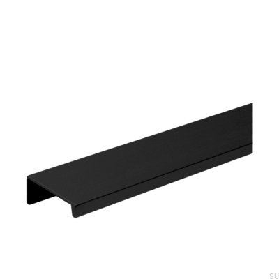 Puxador de borda para móveis Slim 4025 25 Metal Black