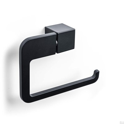 Porta-rolos Cannes metal preto fosco