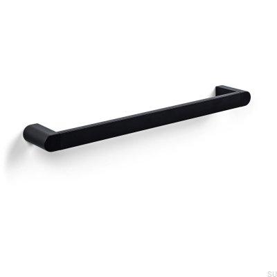 Porta-toalhas de metal Cannes preto fosco