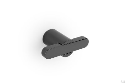 Puxador para móveis T-Bar Fusion preto titânio polido