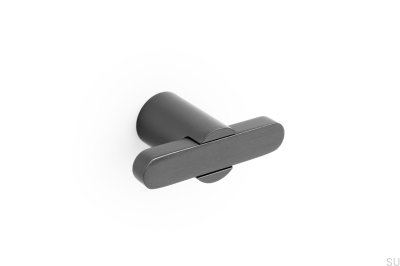 Puxador de móveis T-Bar Fusion Black Titanium 