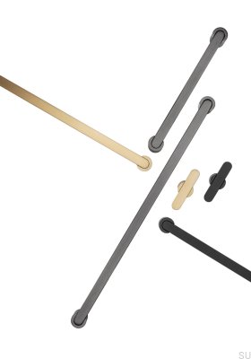  Puxador para móveis T-Bar Fusion Gold Brushed Cava