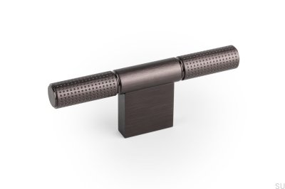 Puxador de móveis T-Bar Point alumínio preto titânio 