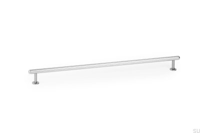 Puxador para móveis oblongo Rille Mini 320, níquel polido