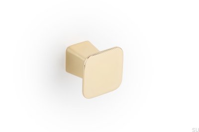 Botão para móveis polido ouro prisma