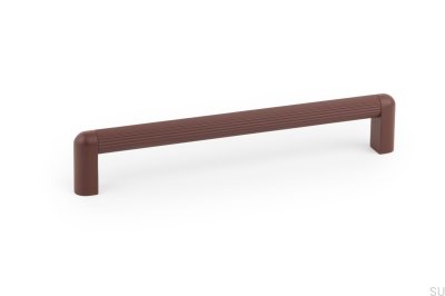 Puxador de móvel oblongo Riss Mini 192 Alumínio Vermelho