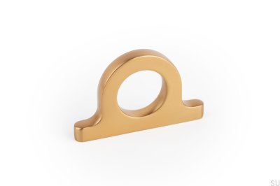 Botão para móveis Cava escovado ouro Omega 32