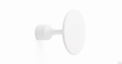 Cabide de parede em metal Floid branco mate