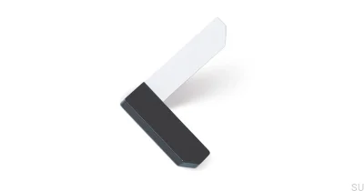Cabide de parede de canto Antracite com Branco