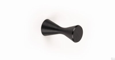 Cabide de parede Diabolo alumínio preto escovado
