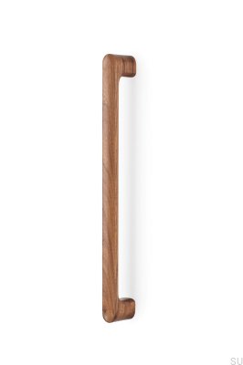 Puxador longitudinal unilateral Luv Wood 384, feito de nogueira italiana