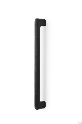Puxador de móvel longitudinal unilateral Luv Wood 384 Madeira Preto Mate