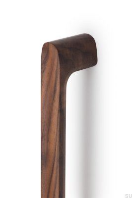 Puxador longitudinal unilateral Luv Wood 992, feito de nogueira italiana
